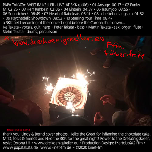 Papa Takata: Welt im Keller (live-album)